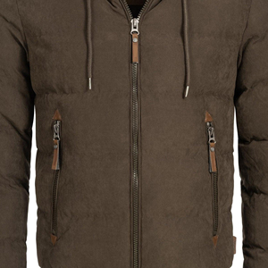 <b>Men</b>’s Premium Urban Streetwear Quilted Hooded Winter Puffer <b>Jacket</b> - Product Image 5