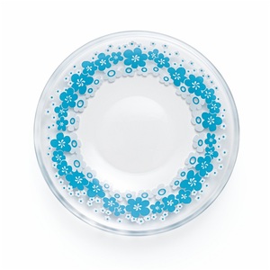 Plato Retro Aderia 120, Plato de Vidrio de 120 mm de Diámetro, 15 Diseños, Hecho en Japón, Estilo Retro Showa, Platillo de Vidrio Kawaii - Product Image 3