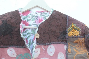 Manteau bohème long pour femmes indiennes Veste bohème traditionnelle en coton tissé Caractéristique respirante - Product Image 5