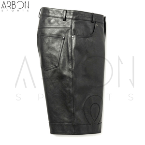 Shorts en cuir pour hommes, de qualité supérieure, fabriqués sur mesure, tendance et confortables, avec service OEM/ODM, meilleur fournisseur, prix de gros. - Product Image 3