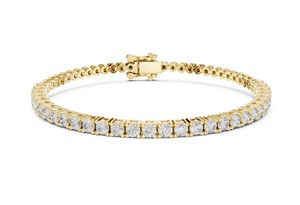 กำไลข้อมือเพชรแล็บทรงบริลเลียนต์ชุบทอง 14K 18K น้ำหนัก 1.95 กะรัต เครื่องประดับหรูหราสำหรับทุกเพศ เหมาะสำหรับเป็นของขวัญหมั้นและงานแต่งงาน ได้รับการรับรองจาก IGI - Product Image 5