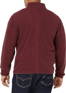 OEM Unisex High Street Style Sherpa <b>Fleece</b> <b>Jacket</b> Half Zip Warm Swing Coat Custom Embroidery Front Waterproof Cotton <b>Lining</b> - Product Image 3