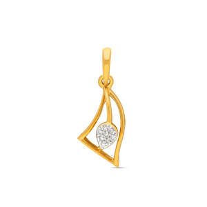 สร้อยคอจี้เพชรทรงหยดน้ำแบบมินิมอลลิสต์ - Product Image 2
