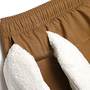 Adult Size Pakistan Manufacture Men Solid Casual Mid Gym Shorts Elastic Waist Drawstring Sportswear Comfortable Summer - Product Image 3