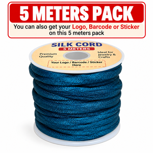 5 Meter <b>Red</b> Gold Silk Cord Small Pack in Bag Two <b>Tone</b> Cord for Jewelry Making Crafts & Fashion Accessories - Product Image 6