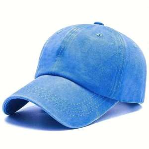 Vintage Unisex Casual Solid Color Winter Image Sports Pearl Acid Washed Adjustable Sun Protective New Design <b>Baseball</b> <b>Cap</b> - Product Image 1