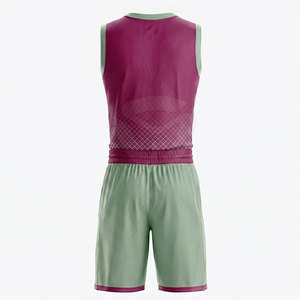 Uniforme de basket-ball à coupe flexible, tissu léger et respirant, uniforme de basket-ball parfait pour l'entraînement sportif et les matchs - Product Image 4