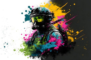 <b>Paintball</b> Event Sponsor Advertising Banner Custom Printed Outdoor Fence Mesh Banner Direct Manufacturer - Product Image 4