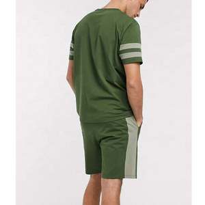 Vêtements pour hommes, ensembles 2 pièces imprimés en relief, été, 100% coton, t-shirt et short pour hommes imprimés - Product Image 3