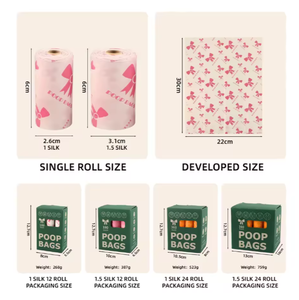 2026 New Dogs Products Pet Waste Disposal Eco Friendly Compostable Biodegradable Dog Poop <b>Bags</b> With <b>Dispenser</b> - Product Image 1