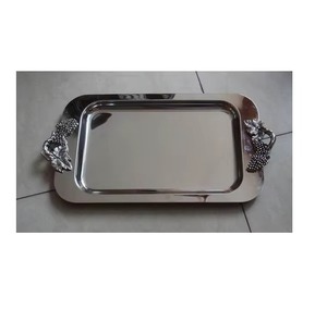 Plateau en acier inoxydable personnalisable en gros pour le service des repas dans les restaurants et cuisines - Product Image 3