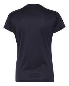 T-shirt court en coton mélangé couleur moutarde, écologique, doux, respirant, décontracté, basique, pour femme, été - Product Image 6