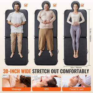 Lettino da massaggio pieghevole professionale da 30 \ "ampio e resistente da 8 livelli regolabile in altezza portatile per tavolo Spa poggiatesta letto Pallet a mano - Product Image 3