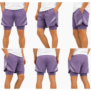 <b>Mens</b> Swimming Beach Shorts Waterproof Zipper Pockets Fast Dry Lightweight Surfwear Custom Printed Swim <b>Trunk</b> Factory Custom Logo - Product Image 5