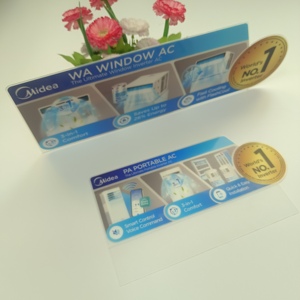 Support de présentation personnalisé en PVC transparent, porte-cartes en plastique transparent, présentoir de prix publicitaire pour comptoir, pour magasin de détail - Product Image 2