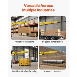 Gru mobile manuale con capacità di 6000 libbre, braccio telescopico da 56,1 pollici e 2 ganci. - Product Image 6