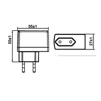Adaptador de Corriente Médico de Pared de 5V 12W con Puerto USB-A, Salida CC, Norma PC EN660601-1 para Diversos Dispositivos Médicos Portátiles FDM012-S05-HEU