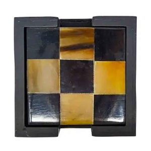 Colección de Posavasos de Cuerno Rústicos y Elegantes, Posavasos de Cuerno Naturales Hechos a Mano para Regalos, Posavasos de Cuerno con Estilo para Decoración de Comedor, Premium B - Product Image 4