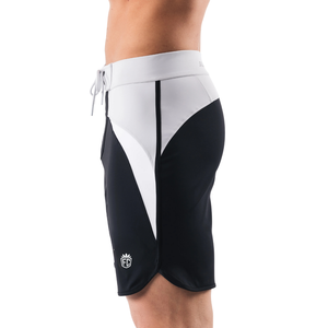 Shorts de bain pour hommes, séchage rapide, extensibles, design color block, pour la compétition, le surf, la plage, les sports nautiques, logo personnalisé OEM - Product Image 3