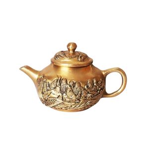Caja de Té China Vintage de Latón Advitya - Decoración Duradera para Mesa, Regalo Espiritual para Diwali - Product Image 4