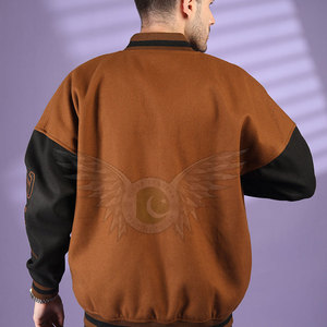 Chaqueta de Béisbol Estilo Universitario Vintage para Actividades al Aire Libre, Chaqueta Varsity Personalizada para Hombre, Chaqueta Letterman de Moda Urbana - Product Image 4