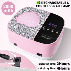 LimeGirl Lampada UV LED Senza Fili per Asciugatura Rapida di Smalto Gel, Portatile e Ricaricabile con 4 Impostazioni Timer - Product Image 6