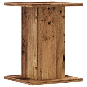 Supports de plantes en bois vieilli, 2 pièces, 11,8x11,8x15,7, étagères murales et de présentation en bois d'ingénierie - Product Image 5