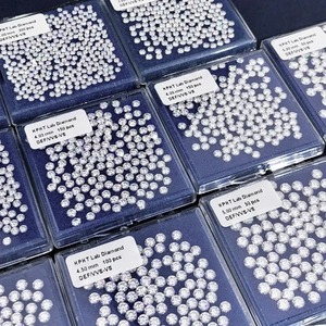 Diamants de laboratoire taille brillant rond de 4,2 mm à 6,5 mm, clarté VVS VS, CVD HPHT, lot de diamants en vrac pour la fabrication de bijoux fins - Product Image 3