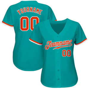 Maillot de baseball unisexe personnalisé 100 % polyester respirant, imprimé, pour équipe sportive, avec logo frontal, séchage rapide - Product Image 2