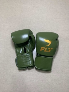 Guantes de Boxeo de Cuero Verde Personalizados de Primera Calidad al Por Mayor RTS, Guantes de Boxeo de Dedo Completo para Adultos, Equipo de Boxeo AS-BG-5112 - Product Image 1