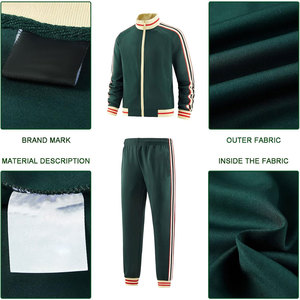 Survêtement athlétique léger pour homme, veste et pantalon personnalisables, séchage rapide, vêtements de performance pour les séances de gym - Product Image 5