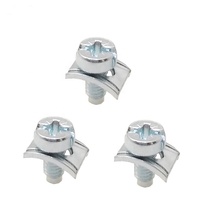 Vis de fixation métriques M3-M12 en acier au carbone avec rondelle de blocage carrée, assemblage de vis combinées blanches, norme DIN, pour le Vietnam