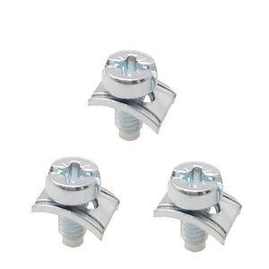 Vietnam Fastener Factory M3 & M12 Tamaño de rosca Arandela de acero de zinc cuadrado Terminal de bloqueo Conjunto de tornillos de terminal combinado blanco - Product Image 3