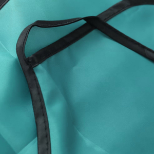 Cape de coiffure professionnelle turquoise en polyester, résistante à l'eau, pour salon de coiffure, coupe de cheveux, coloration, coiffage, réutilisable - Product Image 6