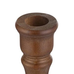 Handcrafted <b>Wooden</b> Pillar Candle Holder Set Rustic Decorative <b>Candlestick</b> Stand for Wedding Home Table Decor - Product Image 3