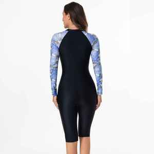 Traje de Baño de Una Pieza de Alta Calidad y Transpirable con Estampado por Sublimación de Manga Larga para Mujer, Traje de Surf, Ropa Deportiva de Verano - Product Image 2