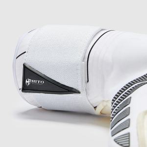 Guantes de Portero con Látex Giga en la Palma Delantera, Silicona en el Dorso, Corte Híbrido, Diseño Personalizado, Correa Elástica y Lengüeta de Goma en T - Product Image 4
