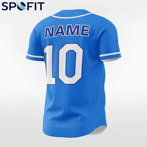 Camiseta de Béisbol Personalizada al por Mayor para Hombre, 100% Poliéster, Transpirable, Tallas Grandes, Ropa Deportiva de Alta Calidad, Camiseta Estampada por Transferencia de Calor - Product Image 2