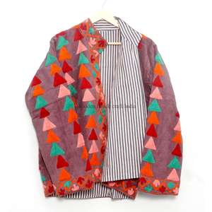 Chaqueta Corta de Invierno/Otoño con Bordado Elegante y Patrones Tradicionales, Ropa Exterior de Moda al por Mayor - Product Image 6