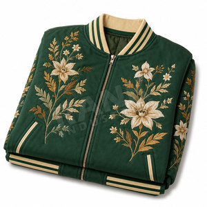 Custom Logo <b>Men</b> Embroidery Jacket Wholesale <b>Winter</b> <b>Wear</b> <b>Men</b> Embroidery Jacket With Personalized Design - Product Image 5