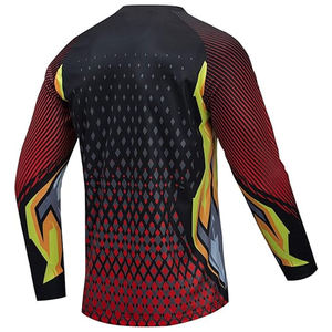Jersey de Motocross Personalizado, Transpirable, de Malla, para Ciclismo de Descenso MTB, Ropa Deportiva de Poliéster/Nailon, Manga Larga, de Secado Rápido - Product Image 4