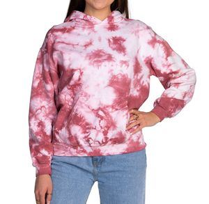 Sweat-shirt tendance et confortable Solid Trader, tissu riche en coton de qualité supérieure, haut streetwear élégant et coloré pour femme, sweat à capuche tie-dye - Product Image 1