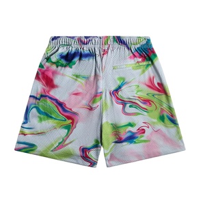 Pantalones cortos de malla para hombre con bolsillo por sublimación de poliéster 100% de baloncesto de alta calidad con logotipo personalizado de verano OEM - Product Image 2