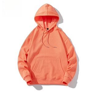 Wholesale 2025 New Arrival Hot Sale Unisex 330gsm 100% <b>Combed</b> Cotton Hoodies Winter and Autumn Pullover With Custom Logo Solid - Product Image 6