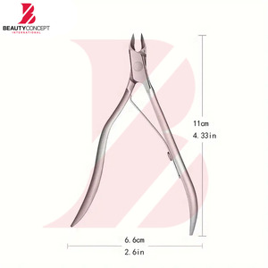 Lightweight Durable Steel Non <b>Slip</b> Easy To Use Best Supplier Superb Quality Made Pakistan Manicure Use Cuticle Nail Nippers - Product Image 2