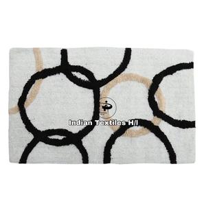 Tapis de bain 100% coton pur, super doux, absorbant, blanc, réversible, fabrication artisanale, construction robuste, pour la maison et l'hôtel, par ITHL - Product Image 4