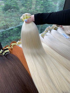 Cabello Vietnamita de Alta Calidad para Coloración, 24 Pulgadas, 60 cm, Donante Único, Virgen, Colores Naturales Teñidos, Super Double Drawn - Product Image 2