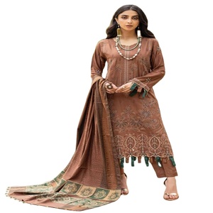 Trajes Panjabi para mujer-Lehenga Choli para mujer Jacquard Trajes de 3 piezas de Dr Haris Vol ZAREEN costura personalizada disponible - Product Image 1