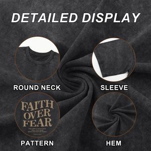 Camisetas con Efecto Ácido, Camisetas Gráficas Vintage Unisex, Camisetas Oversize de Algodón Estilo Urbano, Ropa de Verano con Estampado de Letras Positivas - Product Image 6