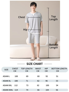 Men's Casual Eco-Friendly Knitted 100% Polyester Solid Short Sleeve Elastic Waist Shorts Pajamas Can Be Worn Outward Summer - Product Image 6